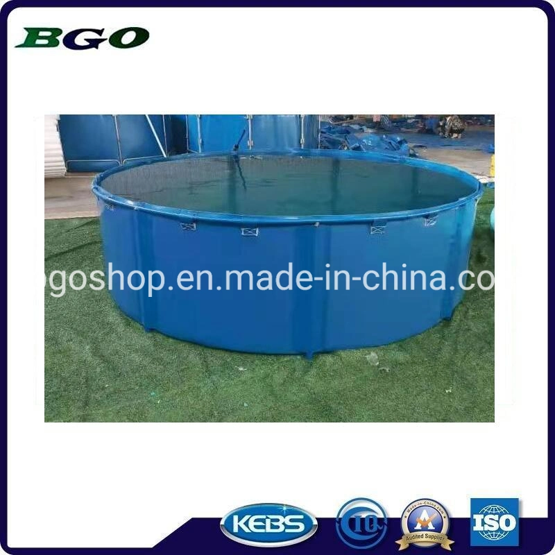 5000L 1mm Thickness Plastic Frame Foldable Fish Pond