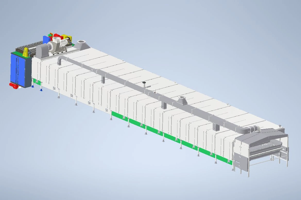 Elastómero termoplástico SEBS/SBS/caucho NBR Calefacción vapor cinta transportadora de la máquina de secado