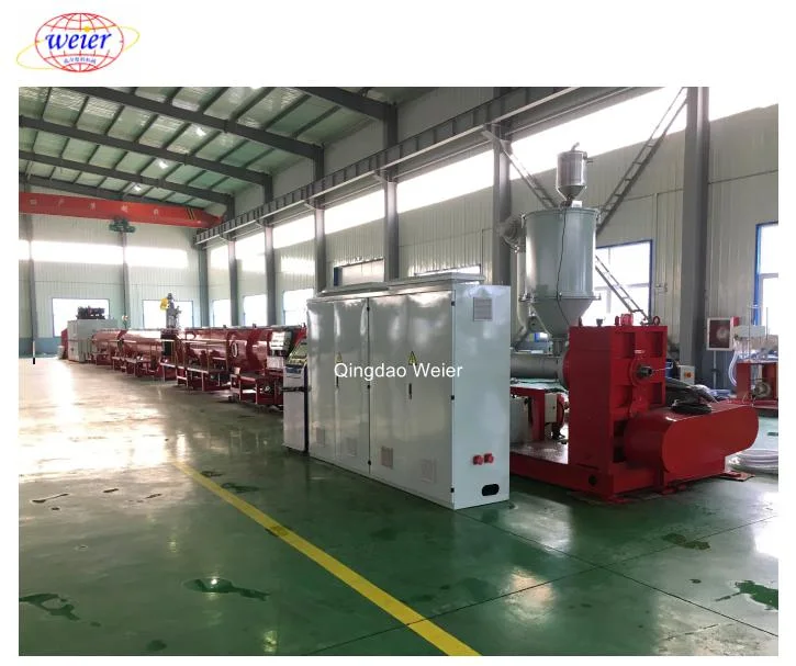 Qingdao High quality/High cost performance Plastic PE Pipe Extrusion Machine Line