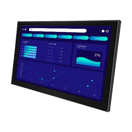 Comercio al por mayor de 9,7 pulgadas TFT Monitor 1024*768/IPS 1024*768 LCD Digital con HDMI, VGA, DVI montado en la pared de entrada de CC de Audio para equipos industriales de la pantalla de LCD