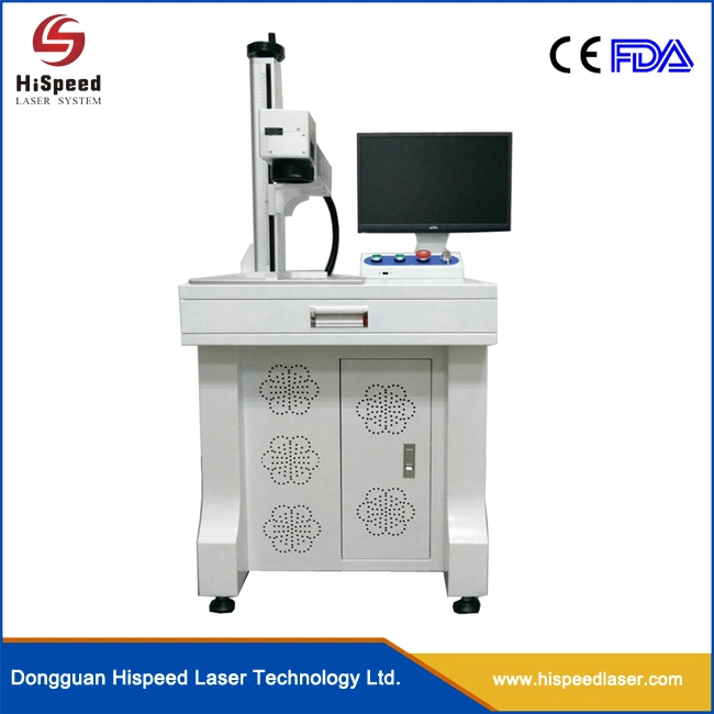 Hispeed Mopa Fiber Laser Marking Machine for Stainless Steel Color White Black Marking