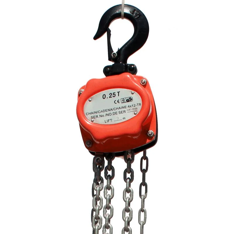 025t, 0.5t, 1t, 5t, Min Chain Block Hand Manual Hoist