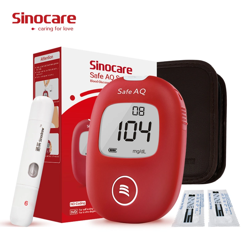 Sinocare Diabetes Digital Glucometro Blood Gluco Meter Blood Sugar Monitor Kit Blood Glucose Testing