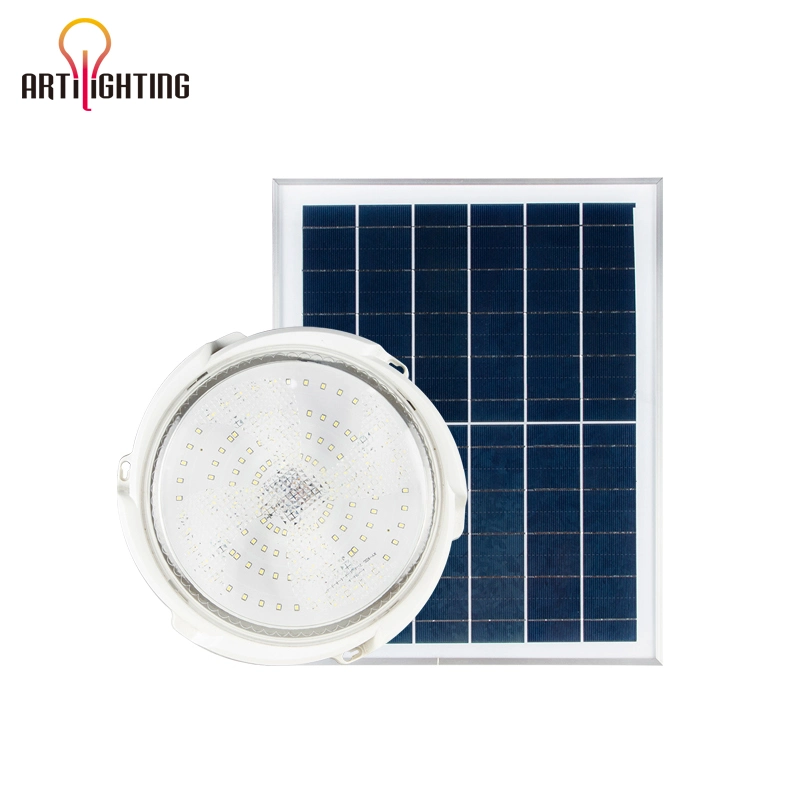 Corredor interior Lámpara de techo solar Panel policristalino LED 40W 60W Solar LED 100W