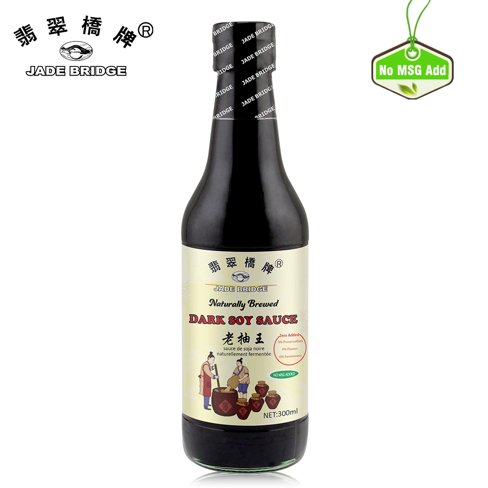 Naturally Brewed Premium Soybean Sauce Manufacturer 150 Ml Bottle Jade Bridge Zero Added Dark Soy Sauce