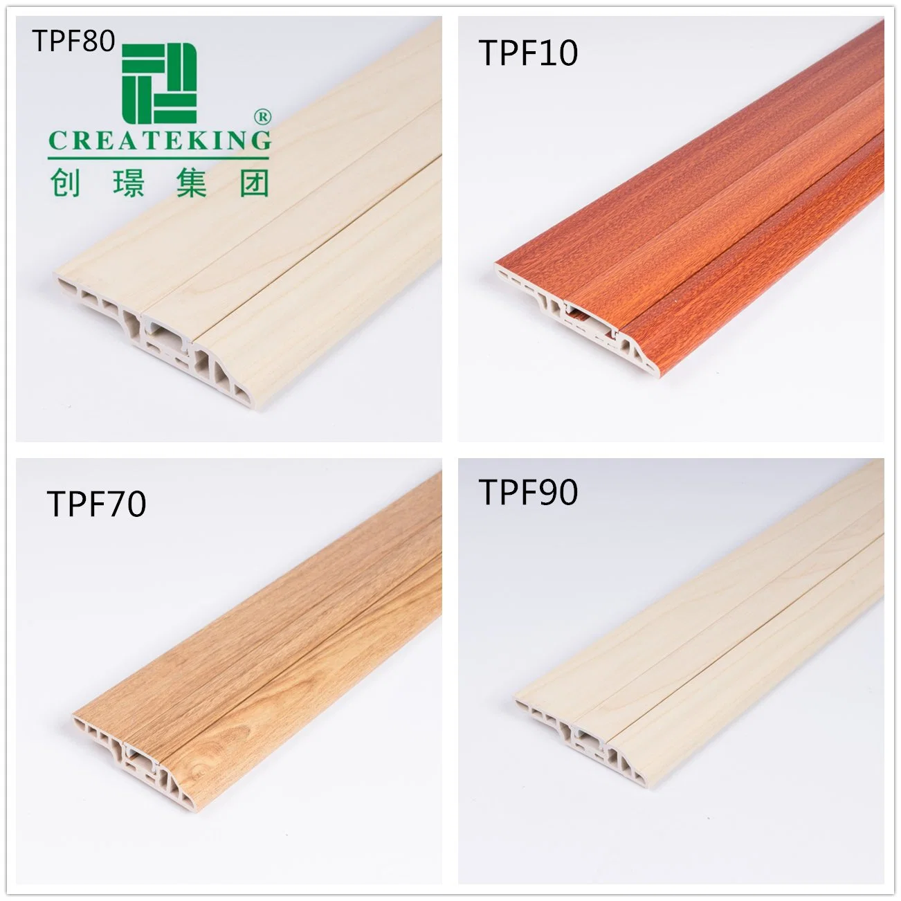 Decorative Baseboard Covers Clips Flexible PVC Wall Skirting Board