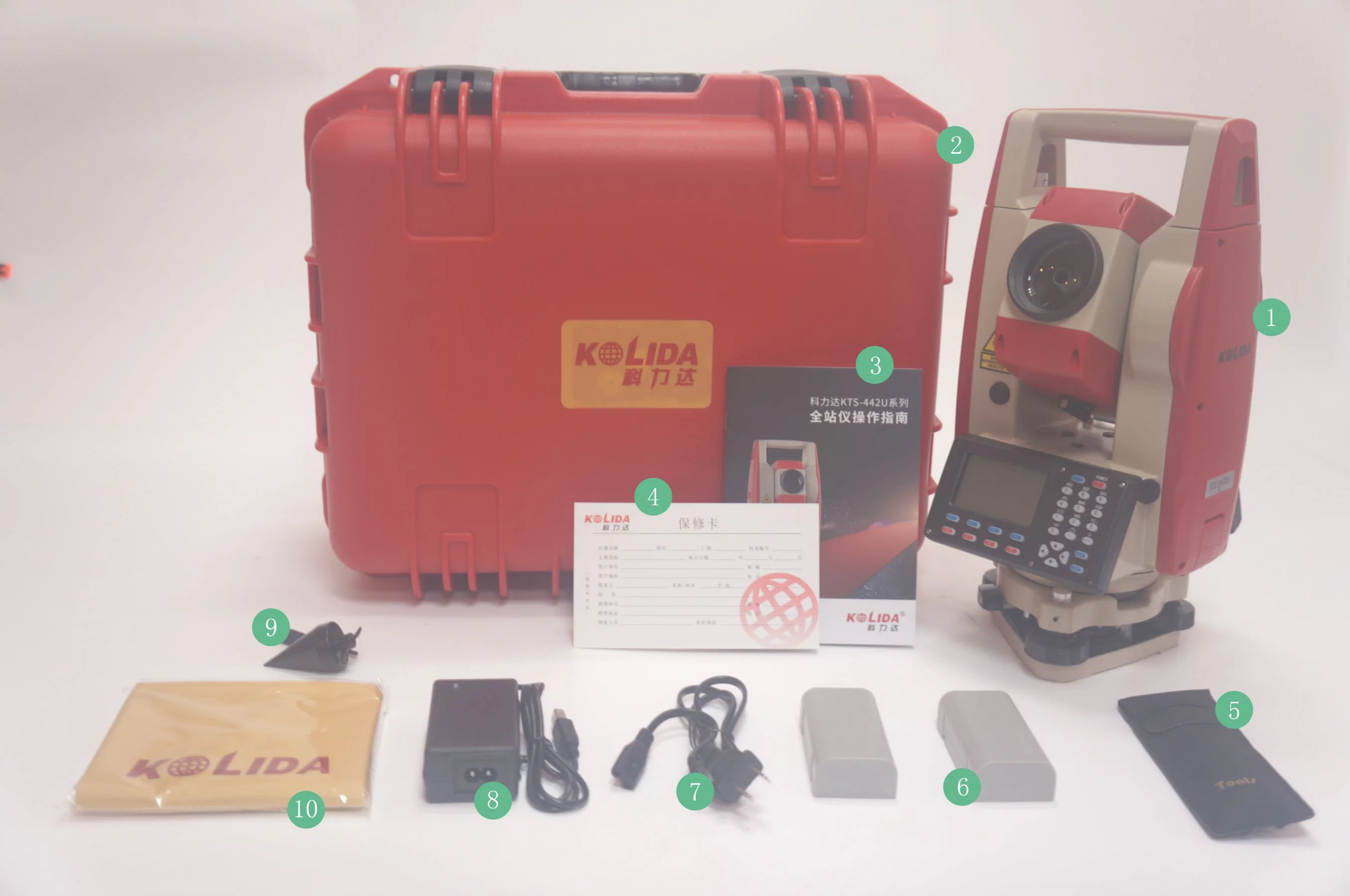 Industrial Grade Kolida Kts442 R10u Total Station