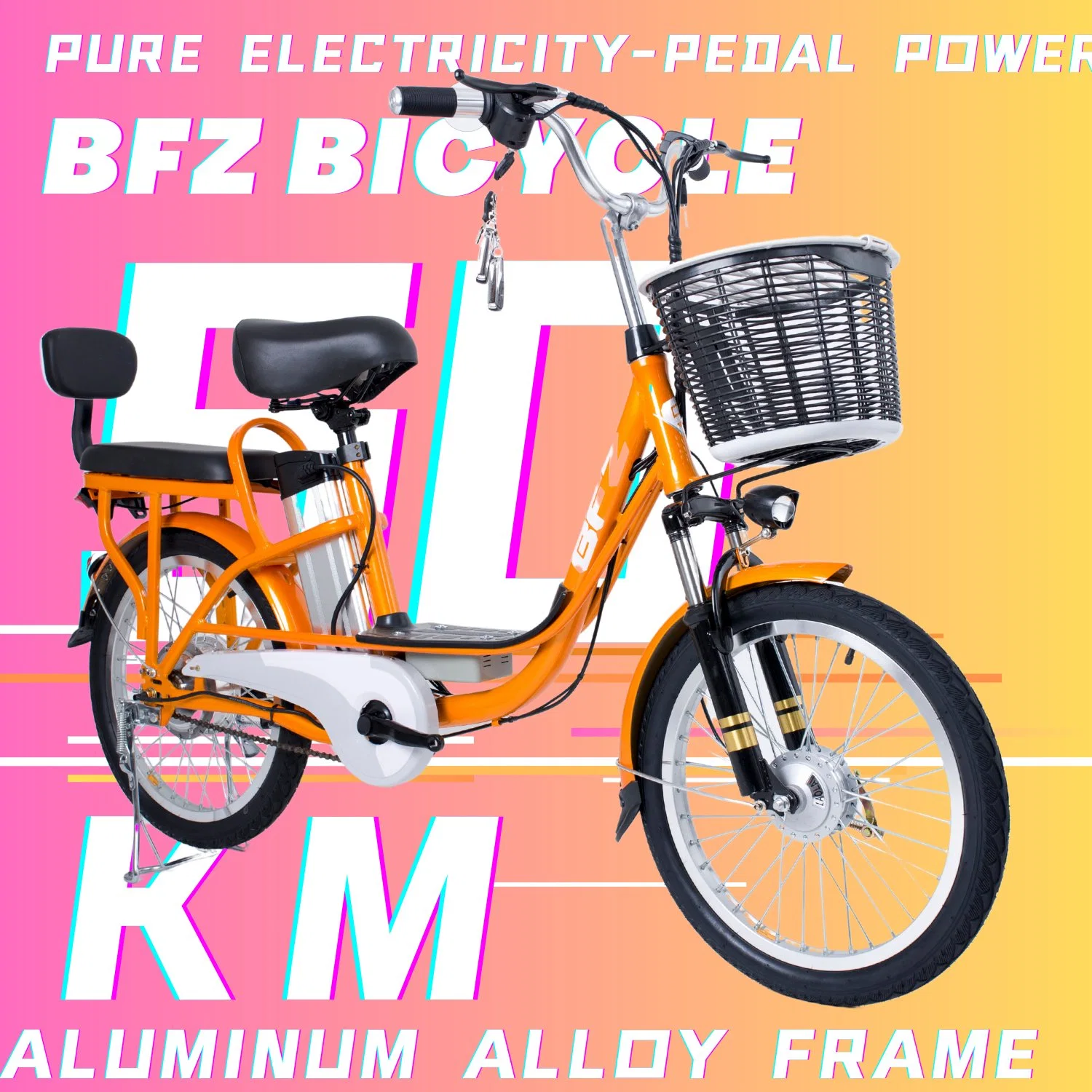 Electric Station Wagon Tour e-Bike Orange scooter de alta qualidade China Fornecedor de transporte