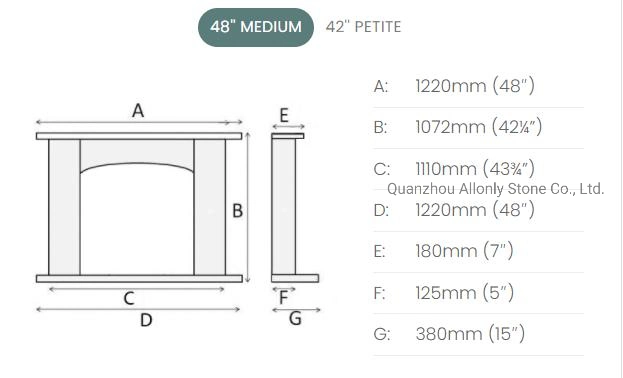 Europe Mantel Deisgn Moca Cream Limestone Marble Surround Fireplace Hearth