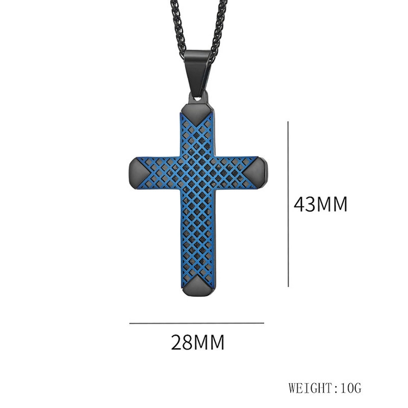 Fashion Stainless Steel Men's Pendant Cross Pendant Religious Jewelry