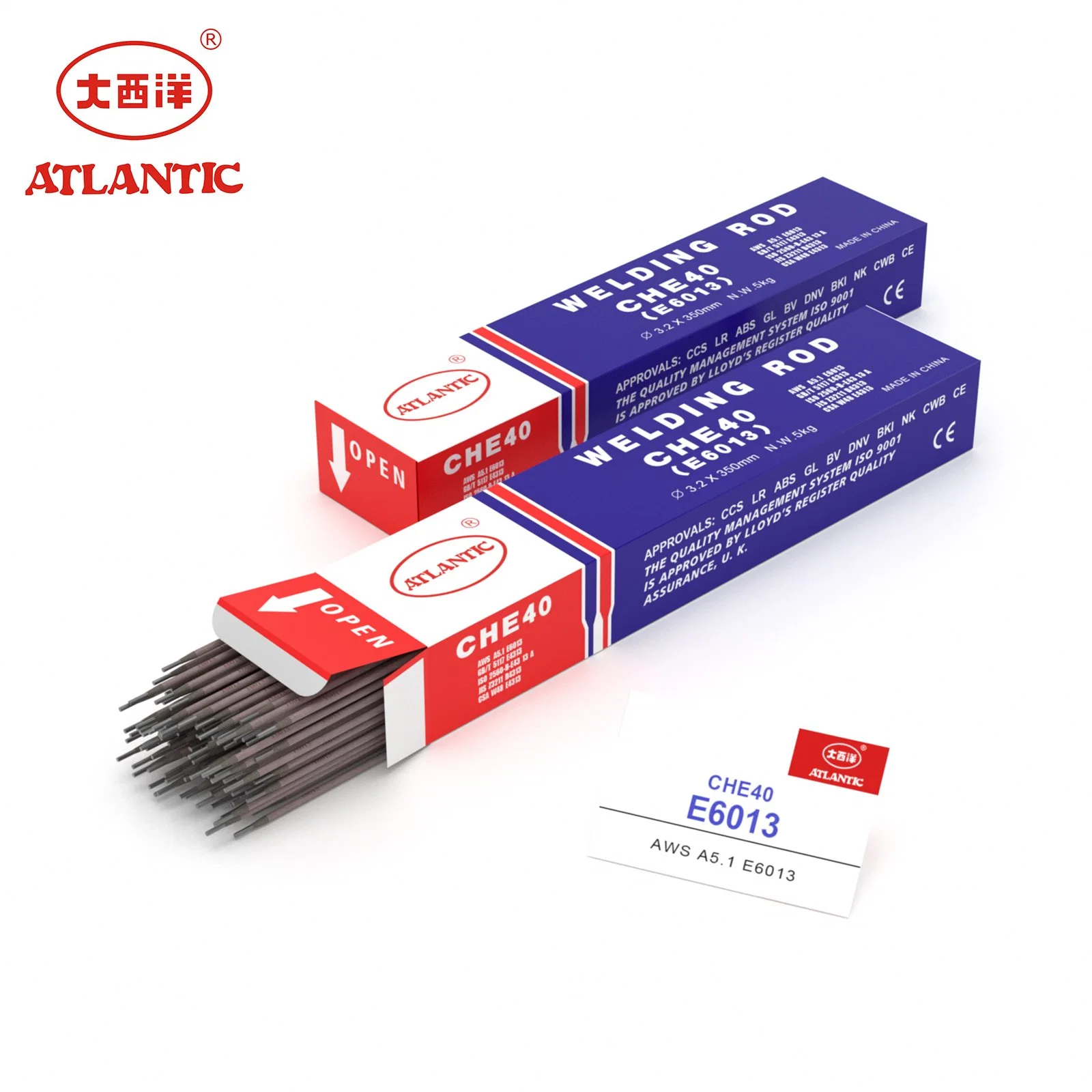 Atlantic Top 1 Welding Consumables China Supplier Good Quality 6013 Welding Electrode TIG Arcwelding Rod