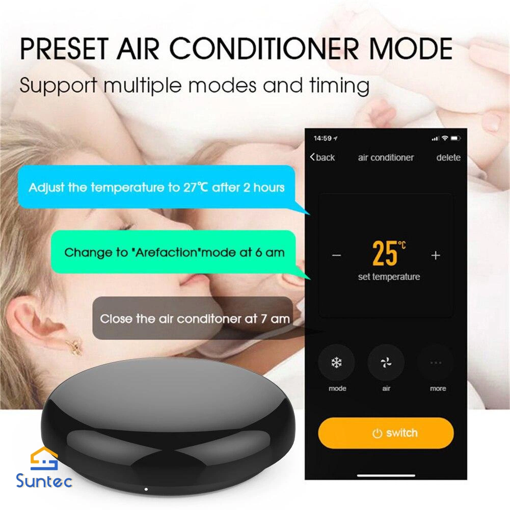 WiFi Smart IR Controller Infrared Wireless Remote Control Via Smart Life Tuya APP Work