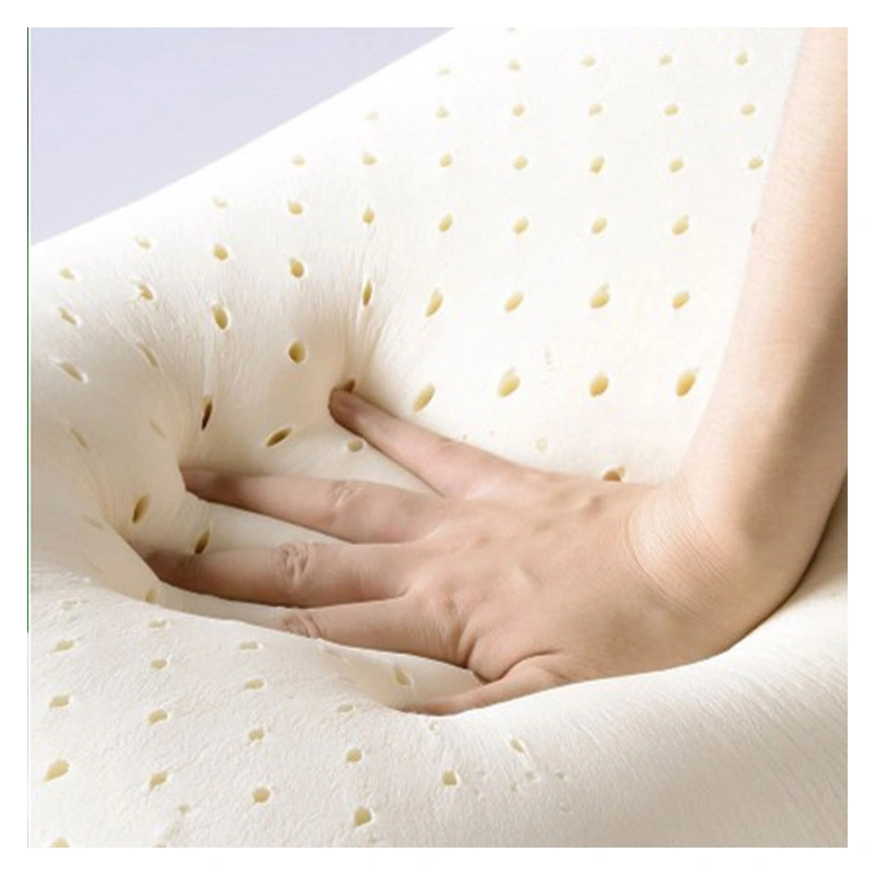 Coussin en latex de Thaïlande 100% naturel courbe cardiaque soins de santé cou Appuie-tête et épaule