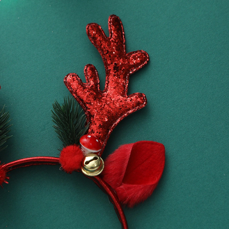 Cuernos de alce el pelo de Navidad de dibujos animados Cute bandas cuernos Secador de Accesorios