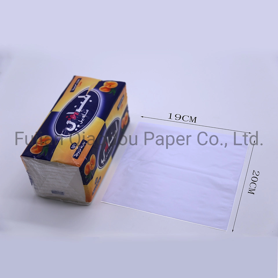 Wholesale/Supplier Cheap Price Hygienic Recycled Pulp 3 Ply Facial Tissue Paper for Restaurant