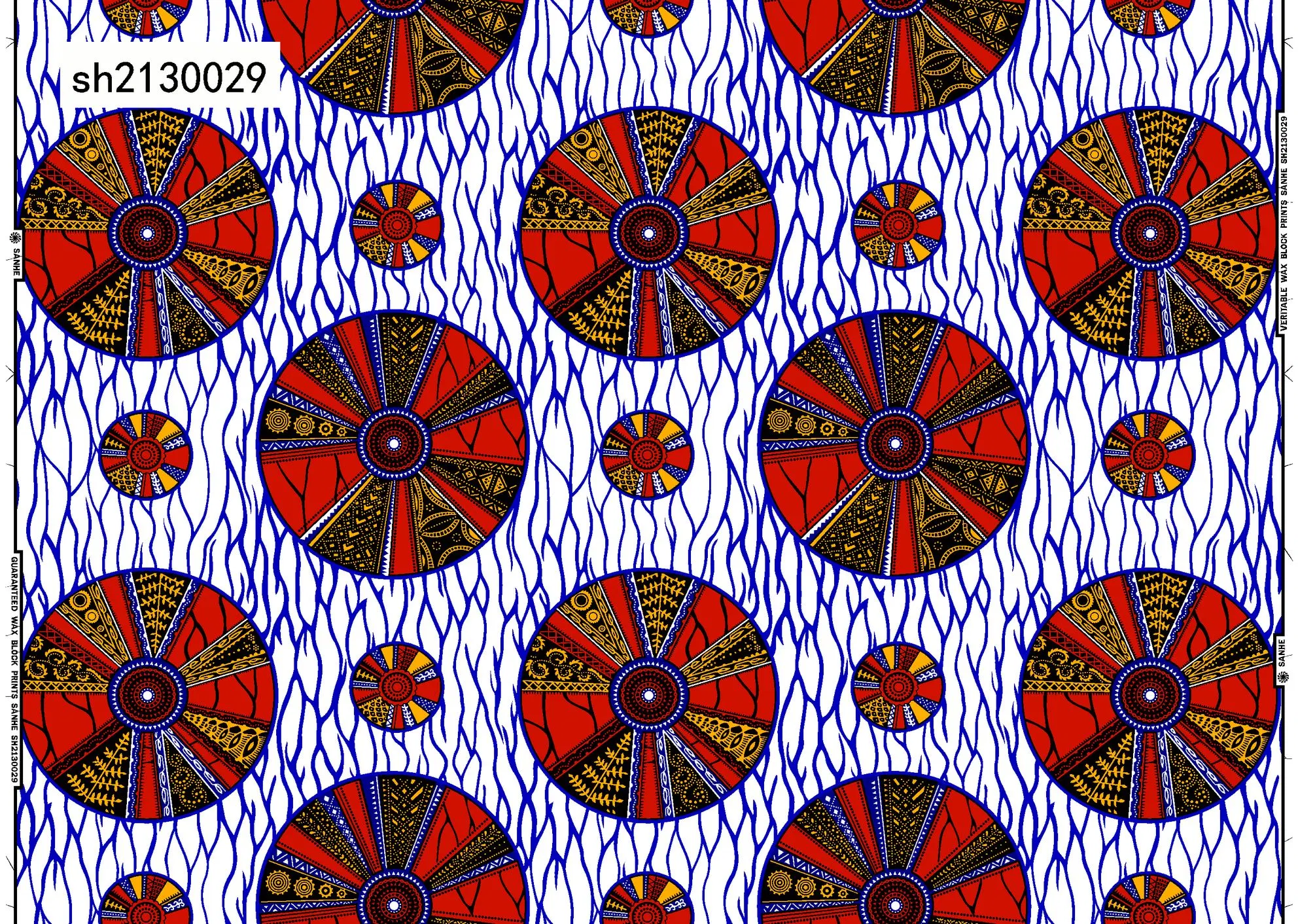 6 jardas África Wax Print Fabric Cotton Soft Ankara Real Cera para vestido