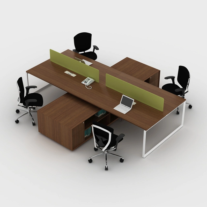 China Wholesale/Supplier Coworking Space Office Table Modern Melamine Office Desk Furniture