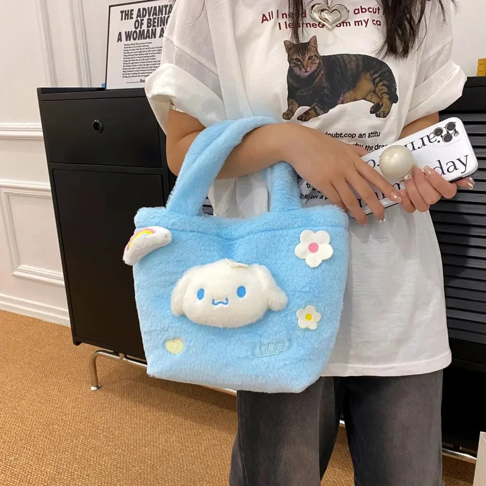 Sanrio Reusable Bolsas de Compras Kuromi Mi Melody Crossbody Handbag