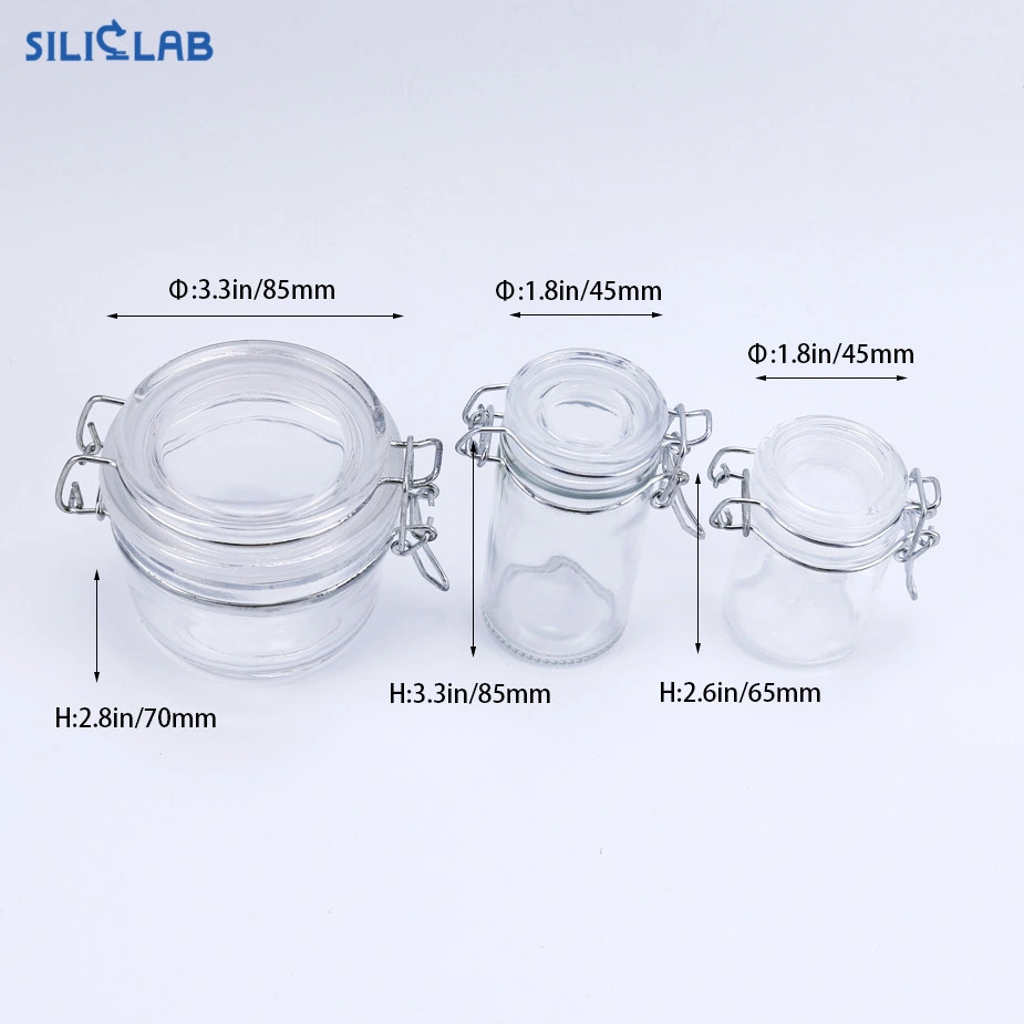 Wholesale/Supplier Kitchen Large Round Food Airtight Bottle Jar Glass Borosilicate Glass Jar Storage and Container