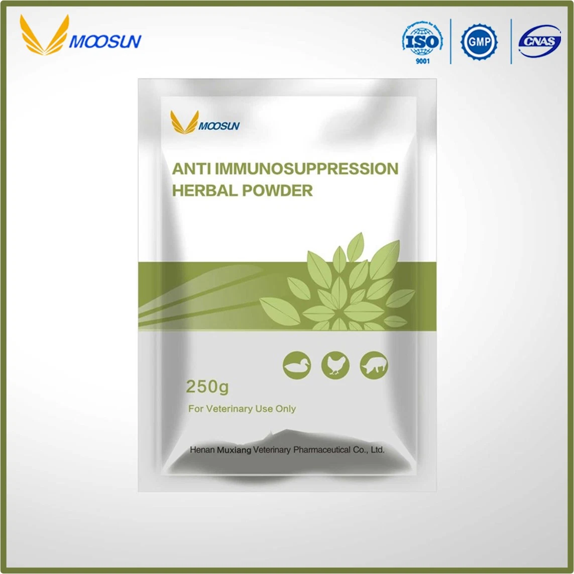 Chinese Manufacture Herbal Veterinary Medicine Anti-Bacteria Herbal Powder for Animals Use with GMP ISO