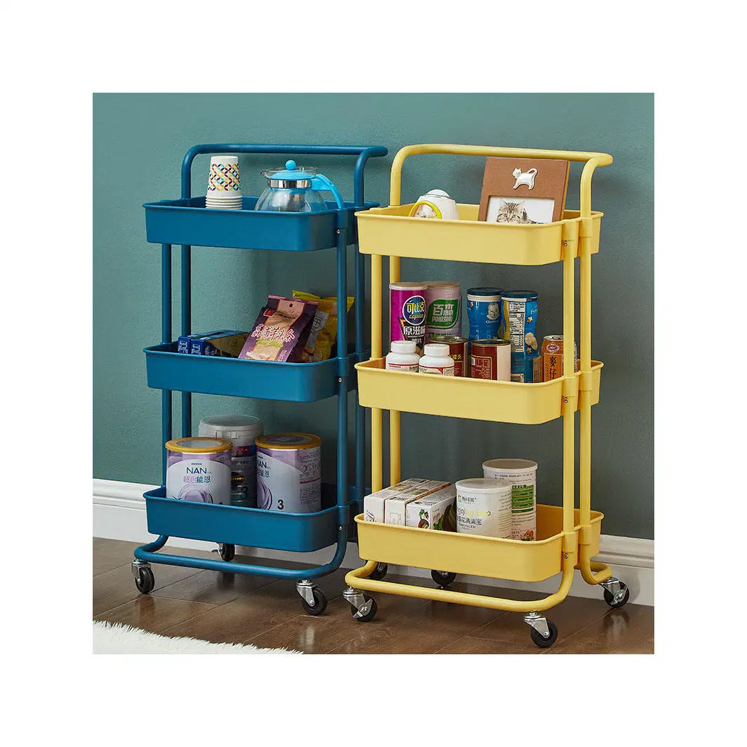 3 Tier Home Organizer Rolling Kitchen Storage Rack Trolley Cart Mit Rädern