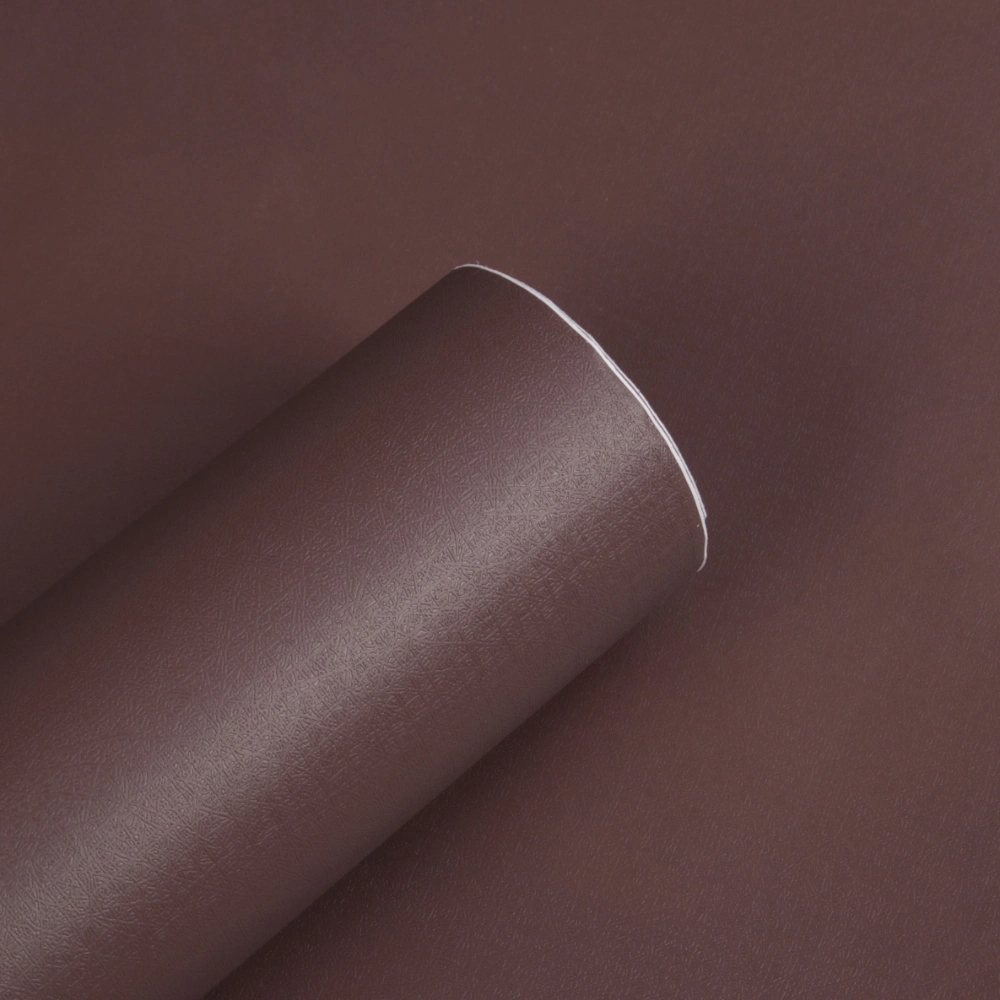 Factory Suppy Brown Color Plastic Self Adhesive DIY Waterproof Wall Paper PVC Wall Covering