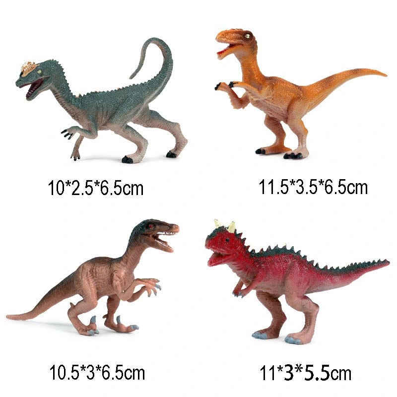 4PCS Plastic Detailed Realistic Jurassic Dinosaur Doll Kids Toy