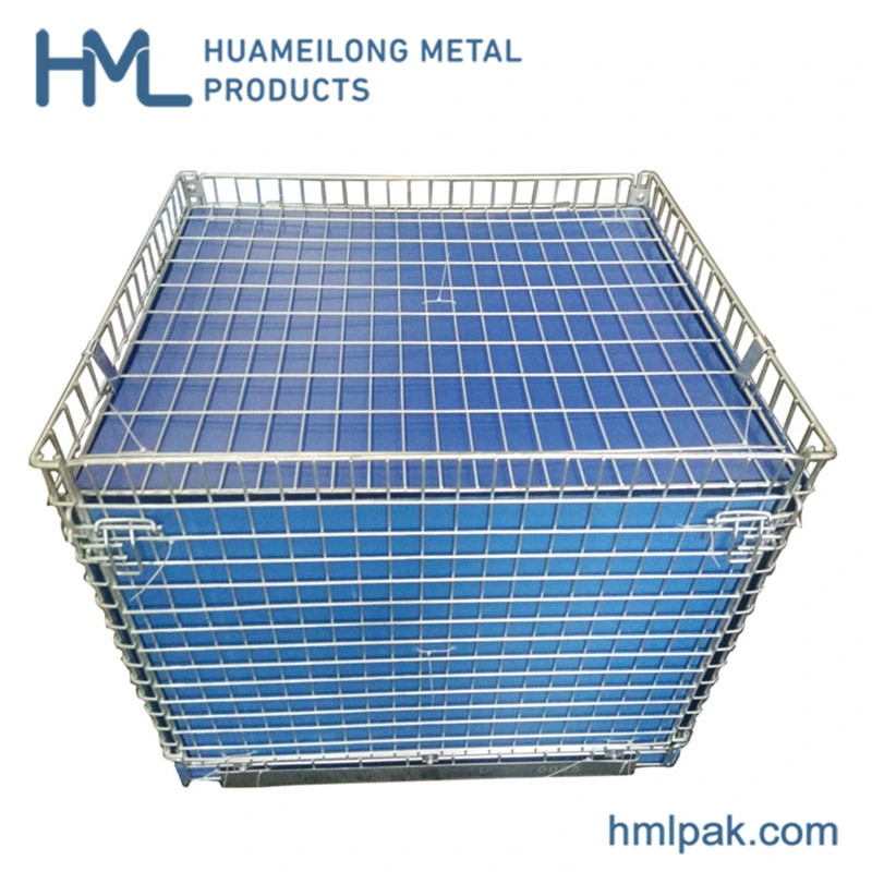 Collapsible Huameilong Stable Detachable Professional Steel Metal Wire Mesh Basket