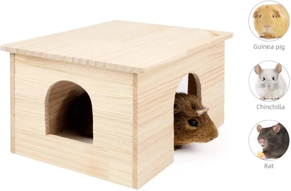 Indoor Chinchilla und Hamster Holzhaus kleines Haustier Wohnzimmer