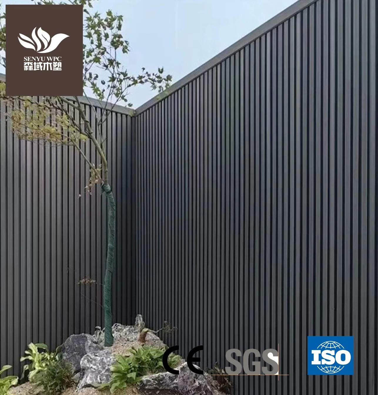 Waterproof WPC Wood Plastic Composite Outdoor Wall Panel Cladding