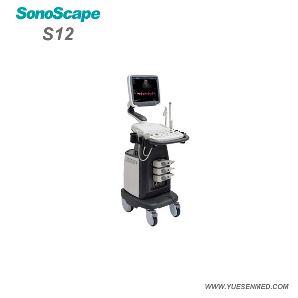 Hospital Medical Trolley 4D Color Doppler Sonoscape S12