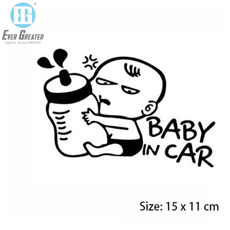 Customized Car Window Sticker Baby in Car/on Board Sticker for Promotion