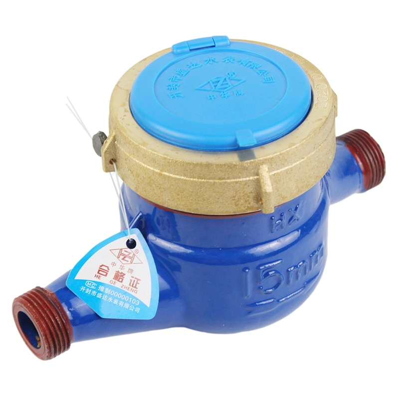 Residential ISO Customized Water Meter with Iron Case and Copper Cover