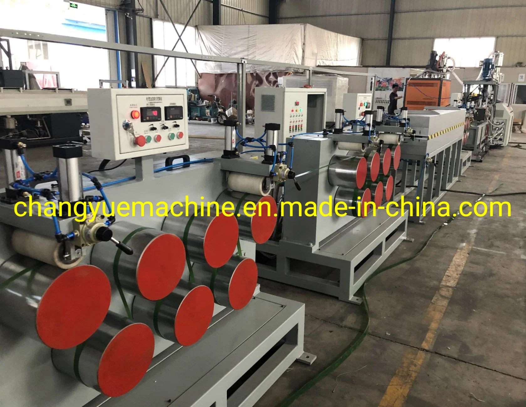 Pet Strap Making Machine/PP Tape Production Line/PVC Trucking Making Machine