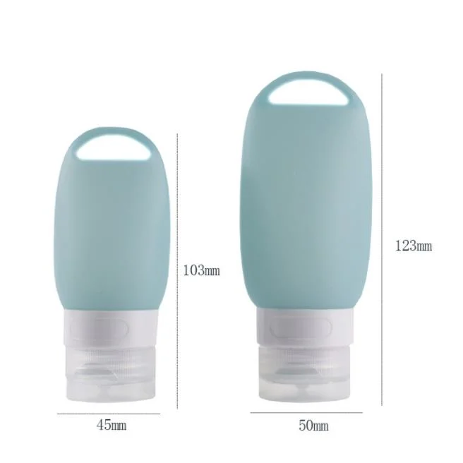 New Silicone Dispenser Bottle for Travel and Portable Cosmetic Shampoo and Lotion Storage Bottle Set