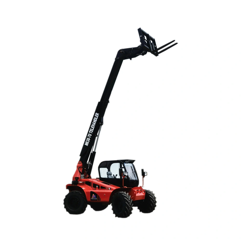 Maquinaria de construcción agrícola todo terreno 4X4 Manipulador telescópico manipulador telescópico 3ton 3.5ton off road pluma telescópica Carretilla elevadora con precios baratos