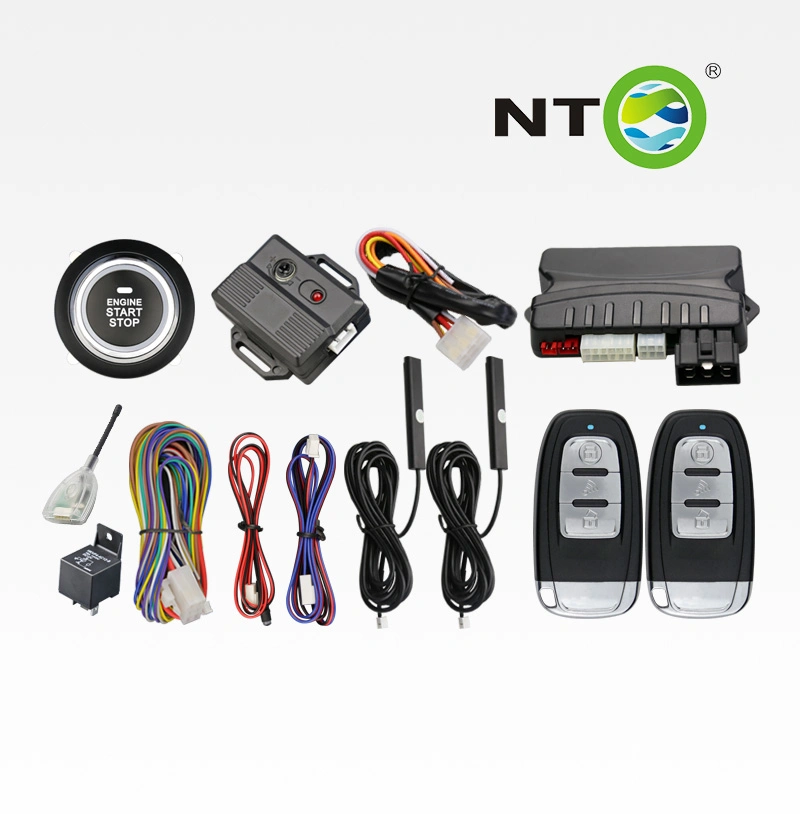 Nto Pke001 Auto-Alarmanlage Schlüsselloses Türöffnungssystem, Fernstart Taste Pke Car Alarm Stoppen Drücken