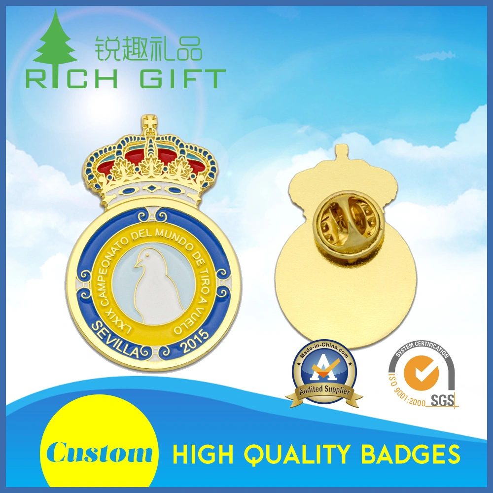 Wholesale Custom Metal Die Casting Medal Holder Lapel Pin Badge