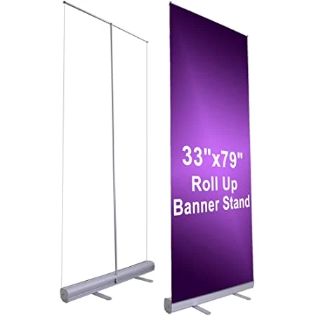 80*200cm Retractable Banner Stand Roll up Trade Show Display Advertising Banner Aluminum Display Stand