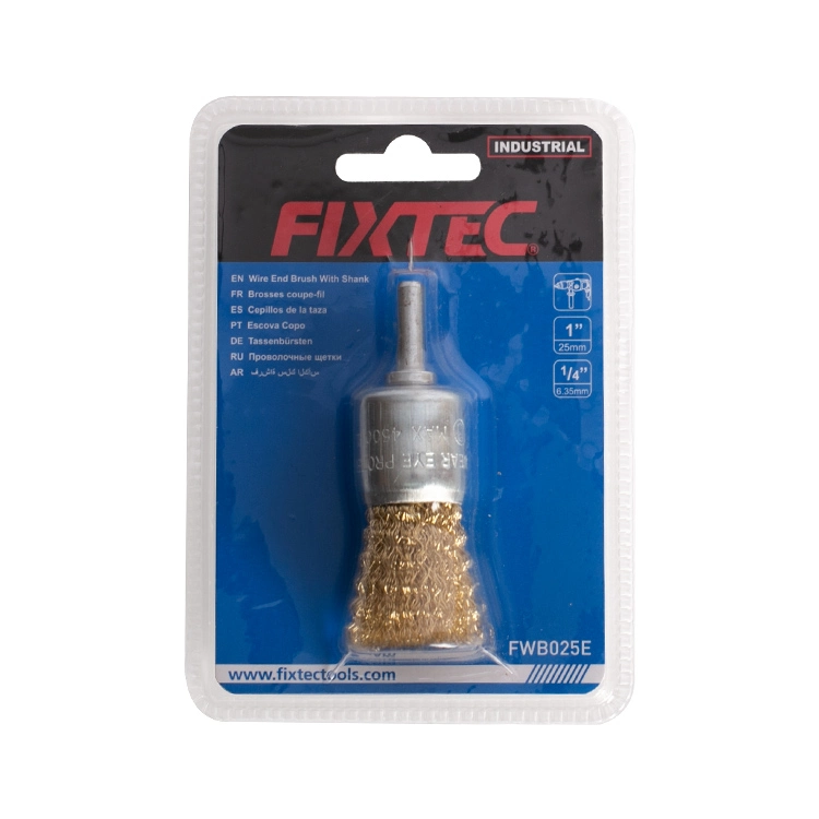 ملحقات أدوات الطاقة من Fixtec فرشاة كوب سلك نحاسي صناعي من الفولاذ المقاوم للصدأ فرش أسلاك من الفولاذ في كوب العجلة النحاسية