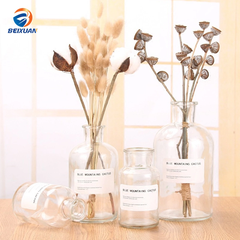 Wholesale/Supplier Brown Vase Decorative Colored Clear Glass Flower Vase