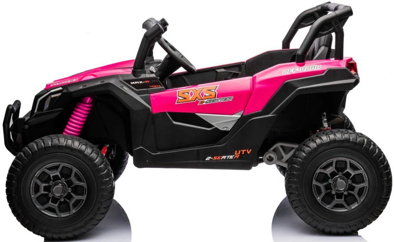 4X4 UTV 24V 2-Seater Electric Car for Big Kids Electric Ride on Toy Truck 4WD EVA Tires Wheels & Real Suspension System