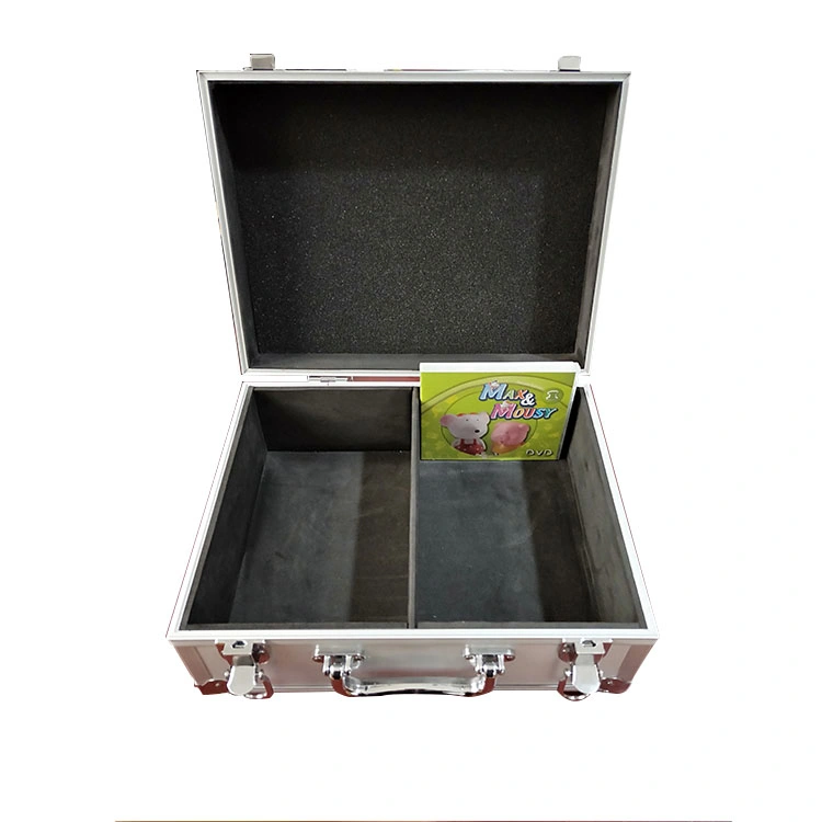 Large Capacity China Manufacturer Household Carrying Aluminum DVD Storage Case