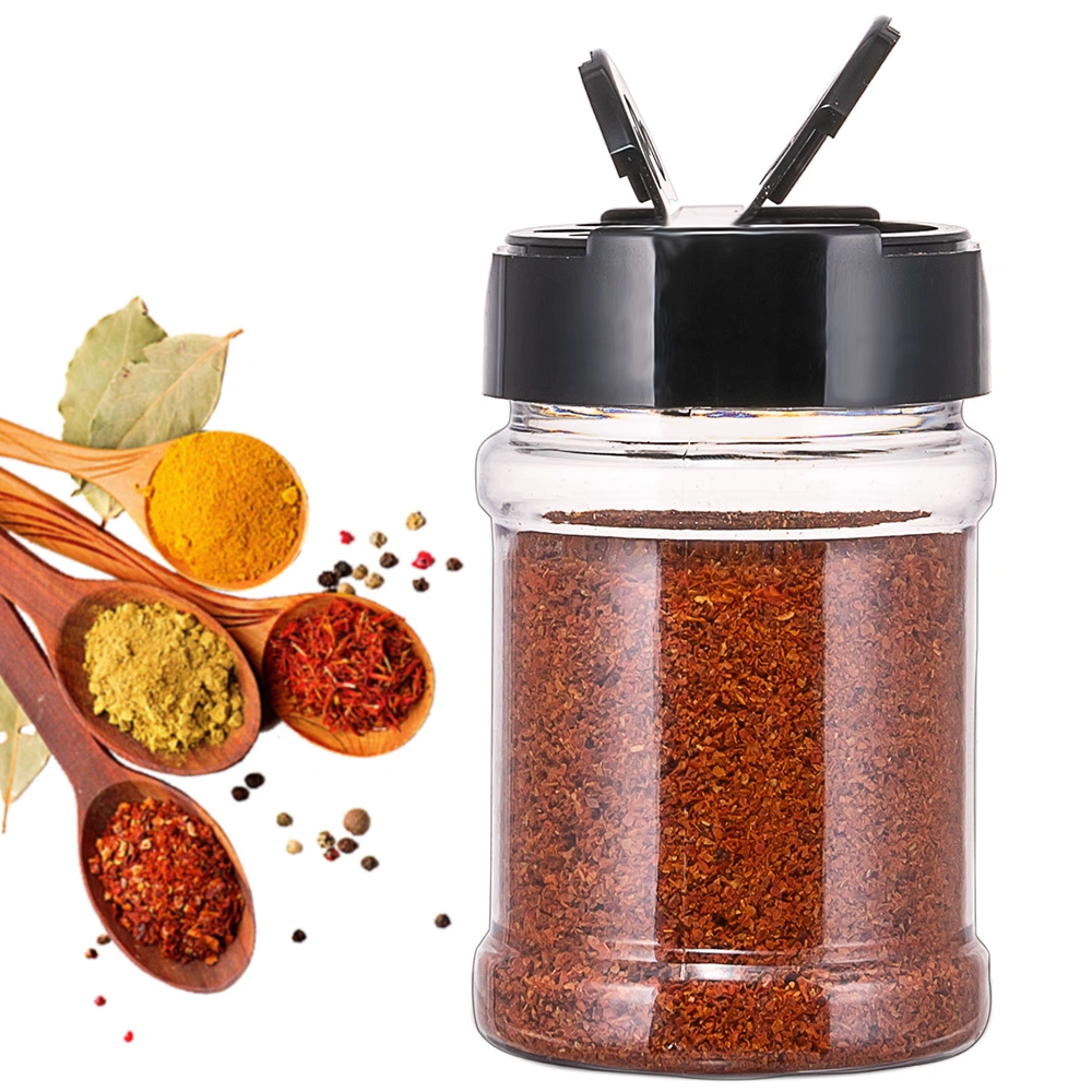 China Supplier Spice Bottle Salt and Pepper Container Plastic Spice Bottle with Shaker Lid