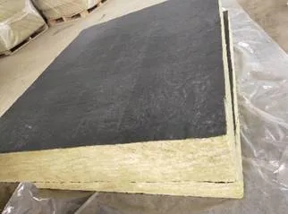 Basalt Mineral Wool 50mm Panel with Black Fiberglass Veil