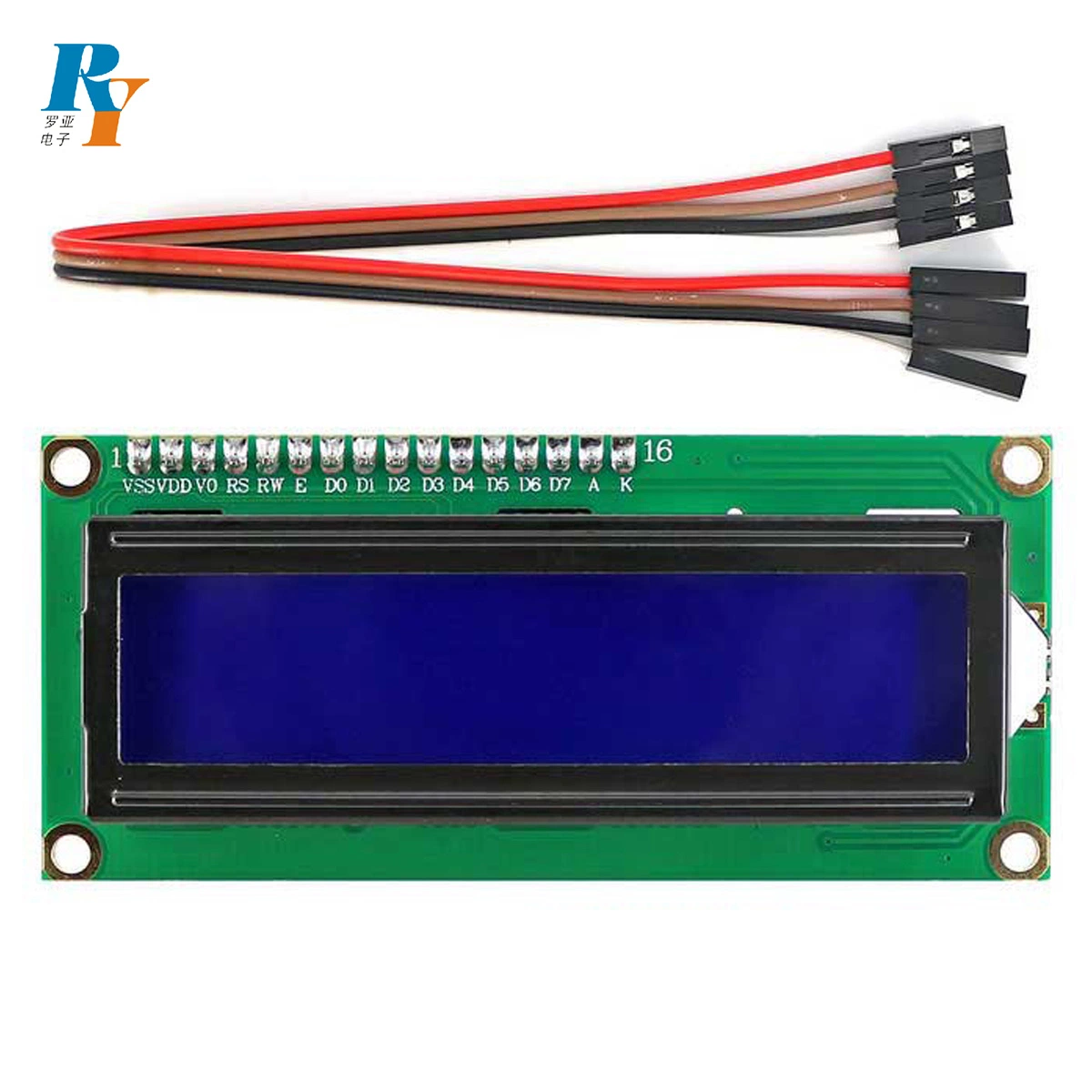 Transflective 16X2 Dots Stn Mono 1602 LCD Screen Character 2X16 LCD Display Module