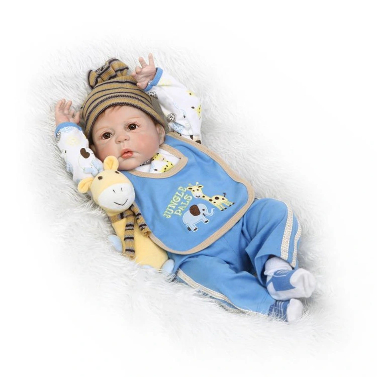 Muñeca Reborn de silicona suave de 55 cm hecha a mano para recién nacidos Bebe22 pulgadas barata y realista a la venta Baby Boneca Reborn Silicone