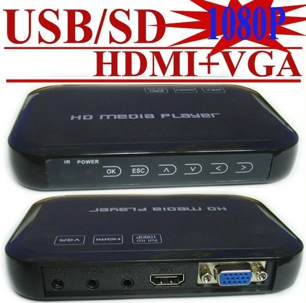 Auto Play F10 Advertising Media Box with HDMI+CVBS+VGA+ SD+ USB