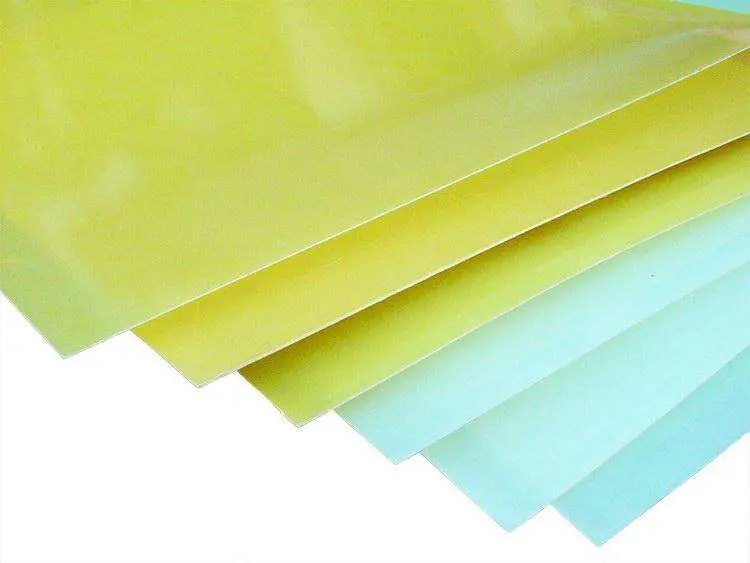 Yellow Color Grade a Epoxy Resin Fiberglass Cloth Sheet Material