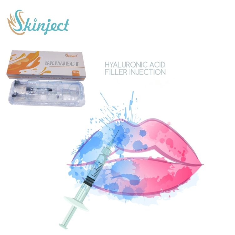 Skinject 2ml Cross Linked Hyaluronic Acid Dermal Filler Lip Plumper Injection Solution